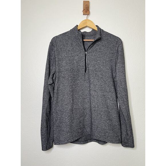 Lululemon Men's Surge Warm Half Zip Pullover Size Medium Grey Athletic - Picture 1 of 3